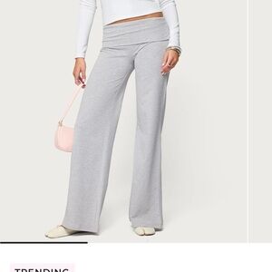 Wide Leg Fold Over Pants